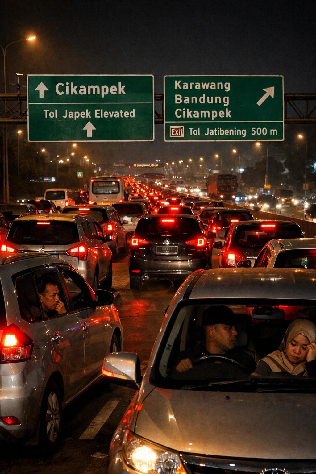 perjalanan dari bekasi ke tol cikampek memakan waktu hingga 5 jam akibat kemacetan parah yang dialami pemudik. simak catatan terbaru dan solusi yang telah ditemukan di kompas.com.