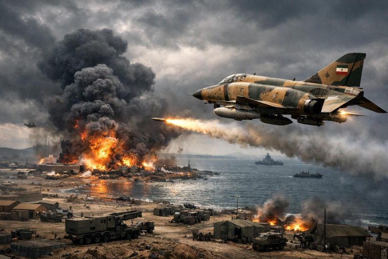 iran melancarkan serangan terbaru dengan pangkalan militer as dan israel di teluk sebagai target utama. ikuti laporan lengkapnya di detiknews.