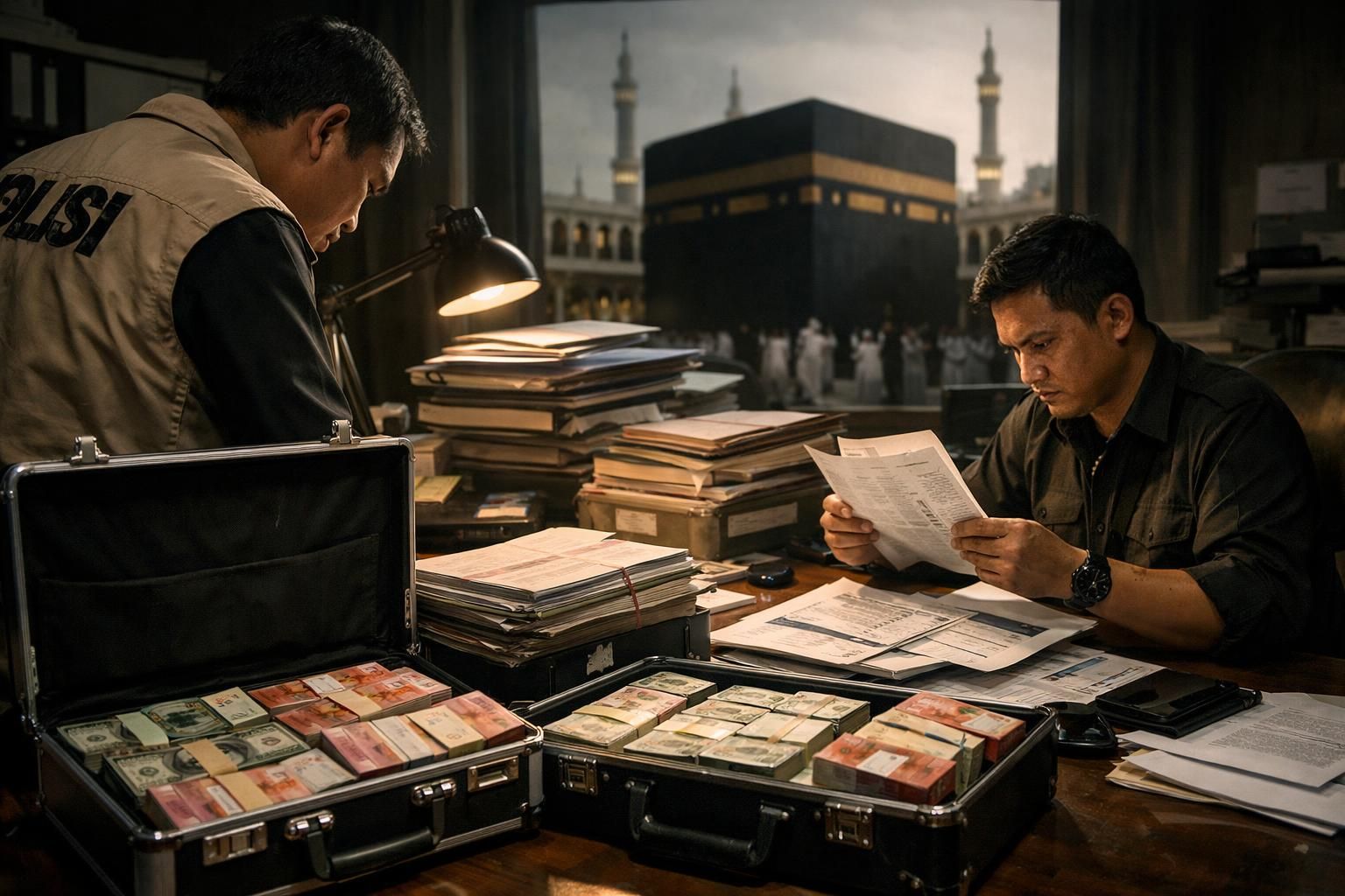 kpk menyita aset senilai lebih dari rp 100 miliar dalam kasus kuota haji dan menahan yaqut sebagai bagian dari penyelidikan.