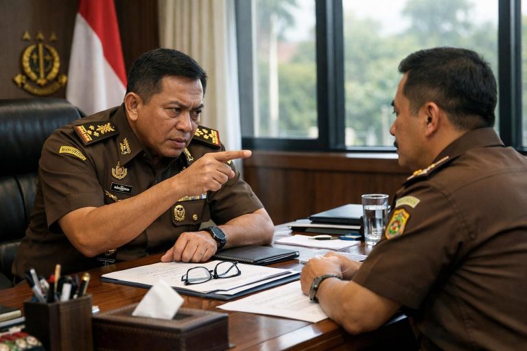 kajati sumut memberikan peringatan tegas kepada kajari karo terkait penanganan kasus amsal sitepu, menegaskan pentingnya transparansi dan keadilan dalam proses hukum.