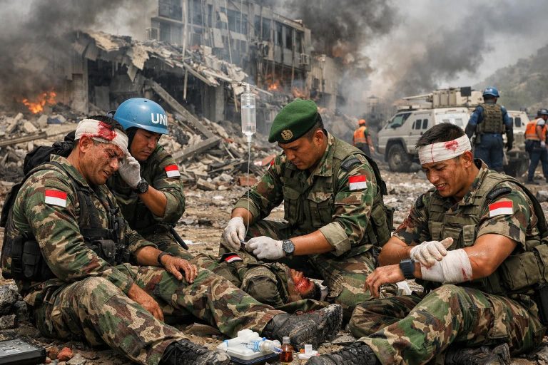 ledakan di fasilitas pbb di lebanon melukai tiga prajurit tni. dapatkan laporan lengkap dari kompas.com tentang insiden dan kondisi terkini.