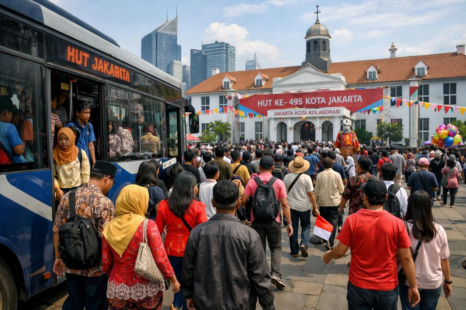 rayakan hut jakarta dengan mengunjungi transum dan destinasi wisata gratis khusus untuk warga tanpa ktp dki. nikmati berbagai acara menarik dan pengalaman seru di kota jakarta.