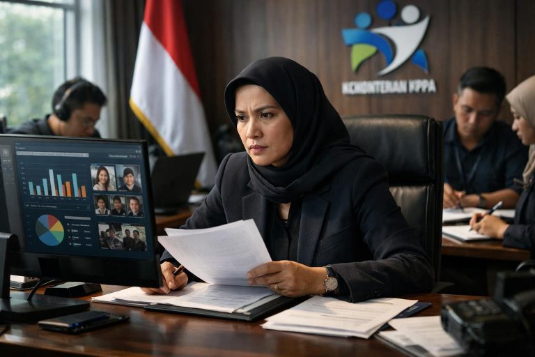 menteri pppa memantau proses pemulihan korban penyanderaan oleh pacar dan menuntut penangkapan pelaku segera untuk keadilan dan perlindungan korban.