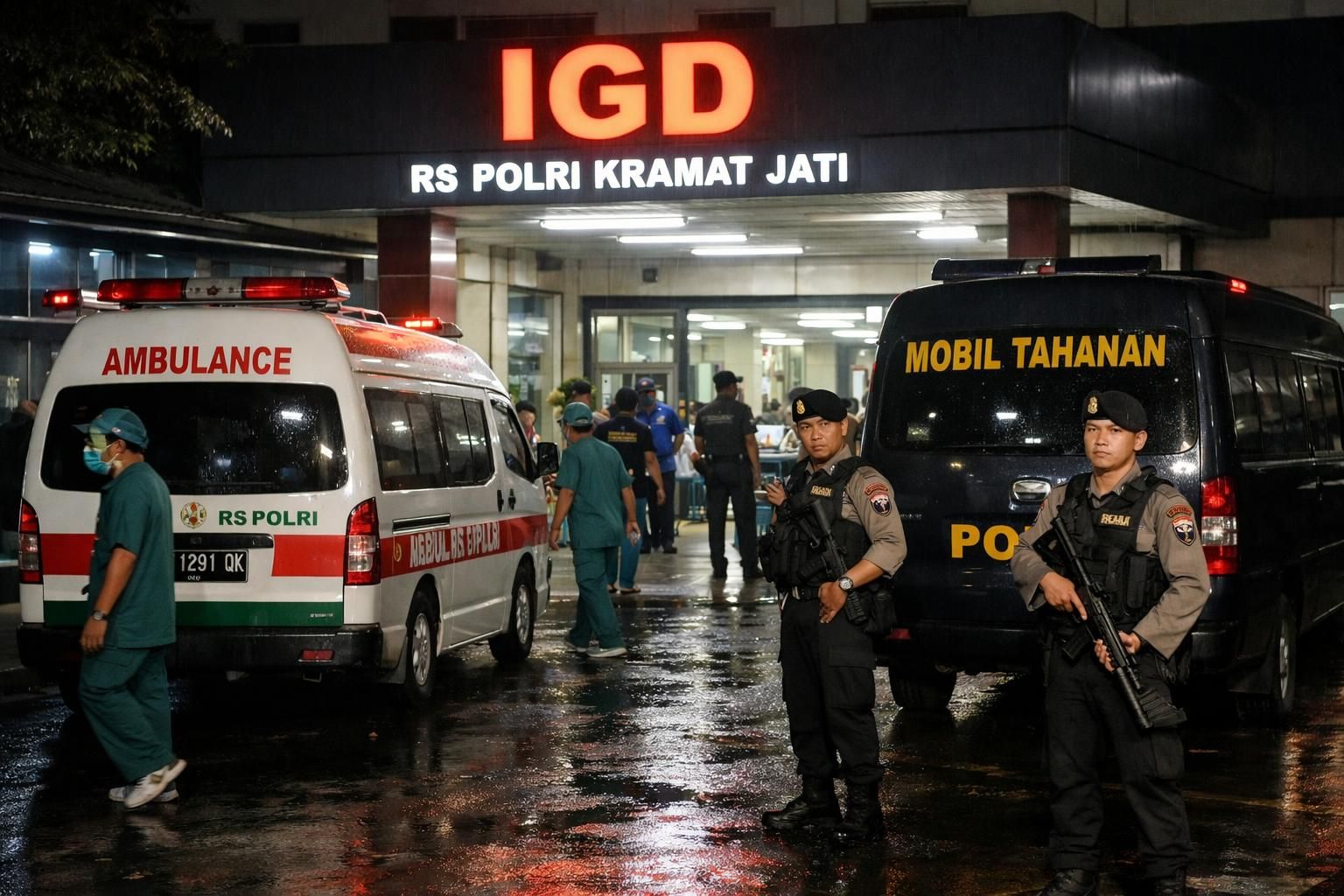 roy suryo dan dr. tifa dibawa ke rs polri untuk menjalani pemeriksaan kesehatan mendalam guna memastikan kondisi fisik dan mental mereka secara menyeluruh.
