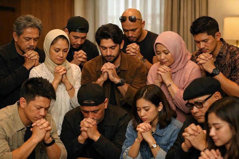 sejumlah artis mengadakan doa bersama untuk menyambut keputusan dalam kasus nadiem makarim, menunjukkan dukungan dan harapan positif.