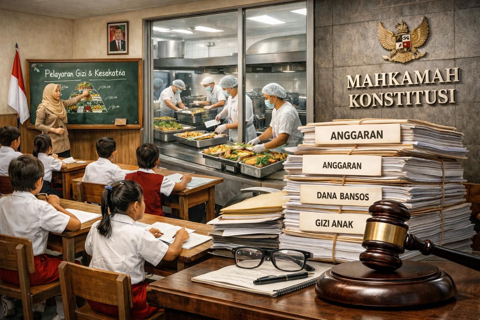 analisis dampak krisis logika anggaran program mbg pasca putusan mahkamah konstitusi dan implikasinya bagi pelaksanaan program.
