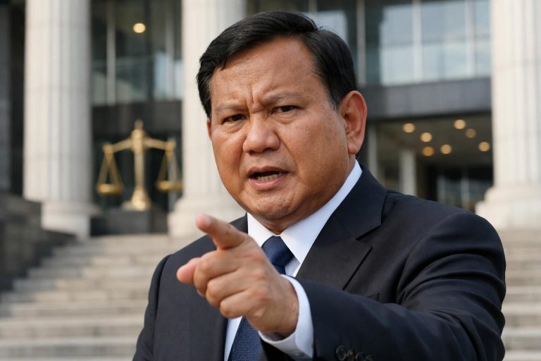 prabowo menegaskan bahwa hukum harus independen tanpa pengaruh uang atau balas dendam politik untuk memastikan keadilan yang sejati dan demokrasi yang kuat.