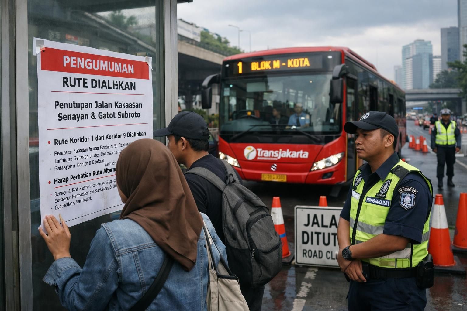 beberapa rute transjakarta mengalami gangguan akibat penutupan jalan. simak informasi lengkapnya di kompas.com untuk mengetahui alternatif dan update terbaru.