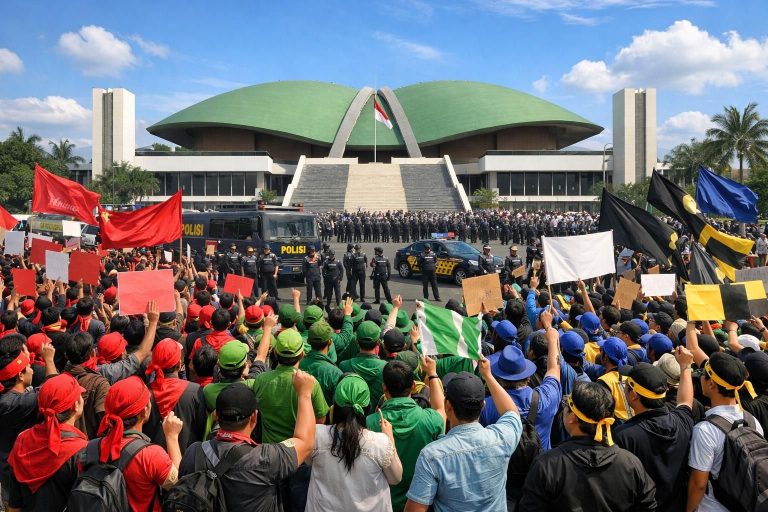 simak jadwal lengkap demo besar pada 27 agustus di dpr dan tuntutan dari 4 kelompok massa yang akan beraksi. update terkini hanya di afu.id.