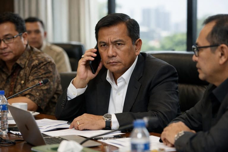 detik-detik prabowo melakukan telepon saat rapat, mengajukan permintaan tambahan peralatan untuk penanganan kebakaran hutan dan lahan (karhutla).