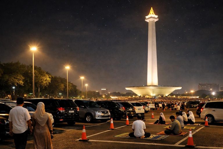 temukan lokasi parkir khusus untuk doa kebangsaan di sekitar monas malam ini dengan panduan lengkap dan informasi terbaru.