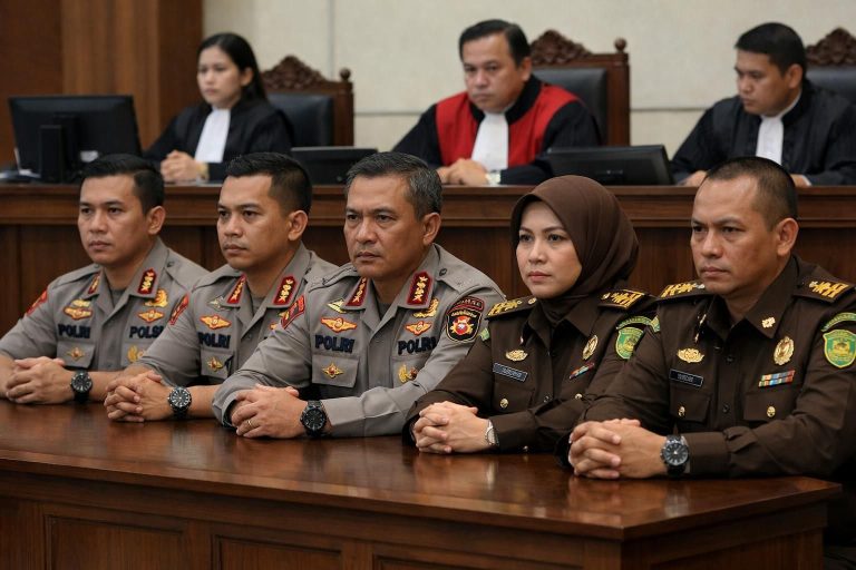 polri dan kejaksaan agung bersatu menolak gugatan febrie dan meminta hakim untuk menahan proses praperadilan.