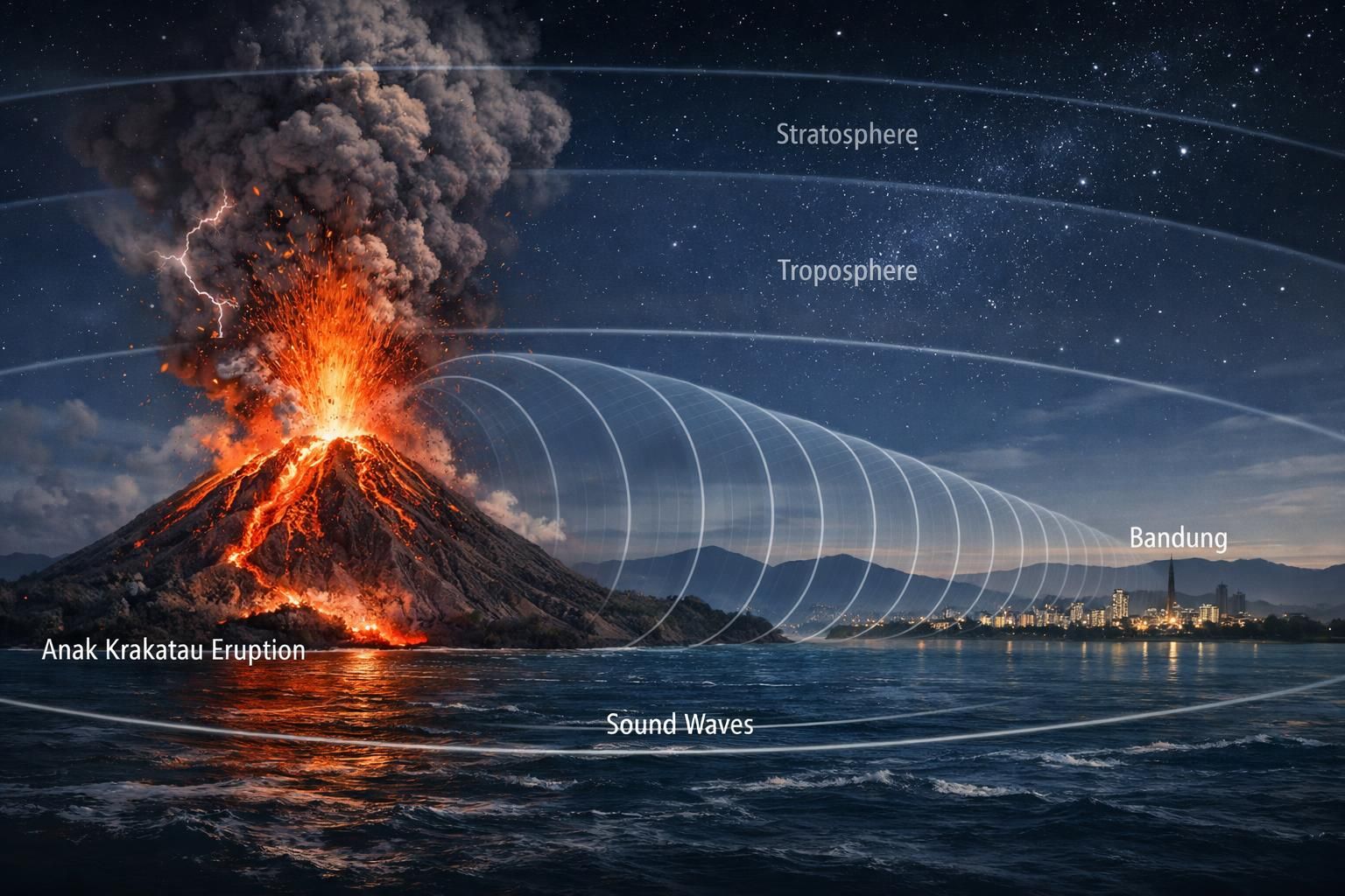pelajari alasan mengapa dentuman dari letusan anak krakatau dapat terdengar hingga ke bandung, fenomena alam yang menakjubkan dan penuh misteri.