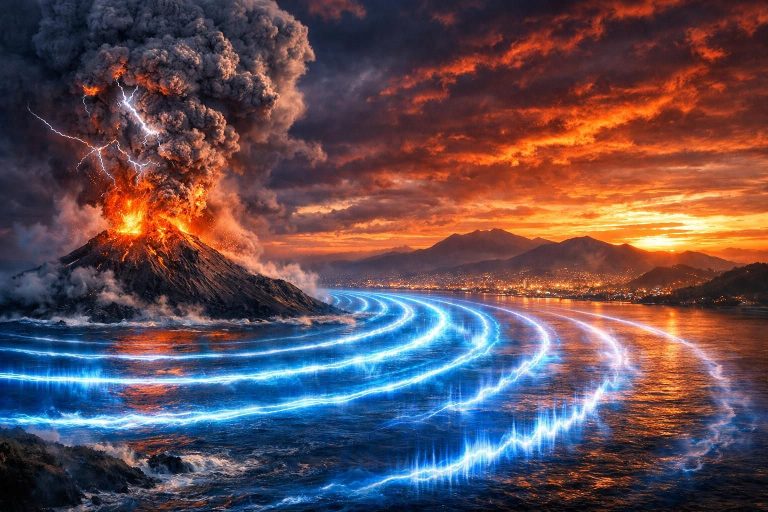 pelajari mengapa dentuman dari anak krakatau bisa terdengar hingga ke bandung dan bagaimana gelombang suara tersebut menyebar di udara.